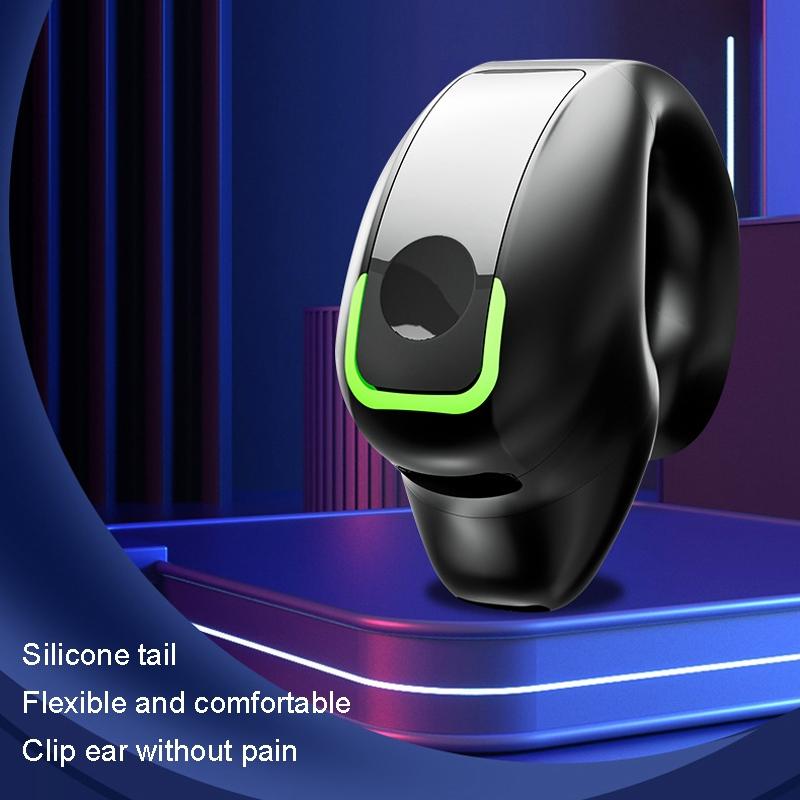 Lightweight Waterproof Bluetooth Earphone with Clip - Single-ear - White 8