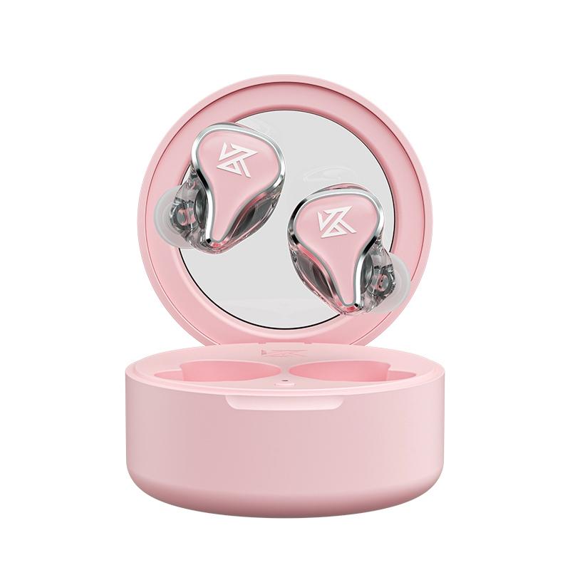 Hybrid Bluetooth 5.2 True Wireless Tws Earphones - Kz Sk10 - Pink
