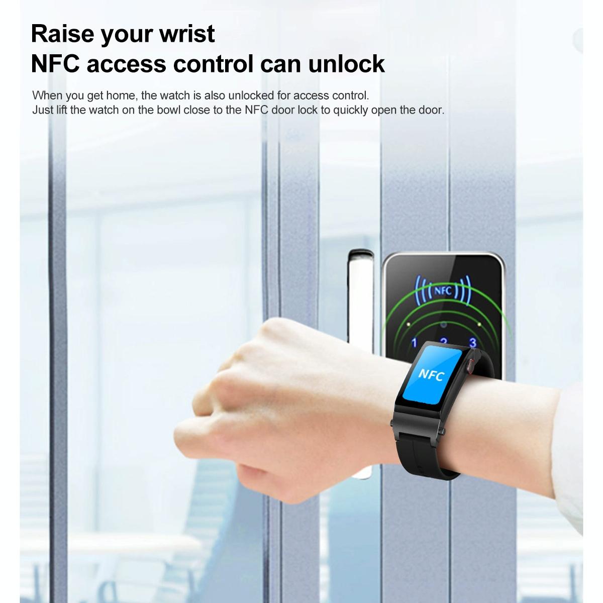 1.5 Inch Silicone Band Earphone Detachable Ip68 Waterproof Smart Watch Support Bluetooth Call - Red 7