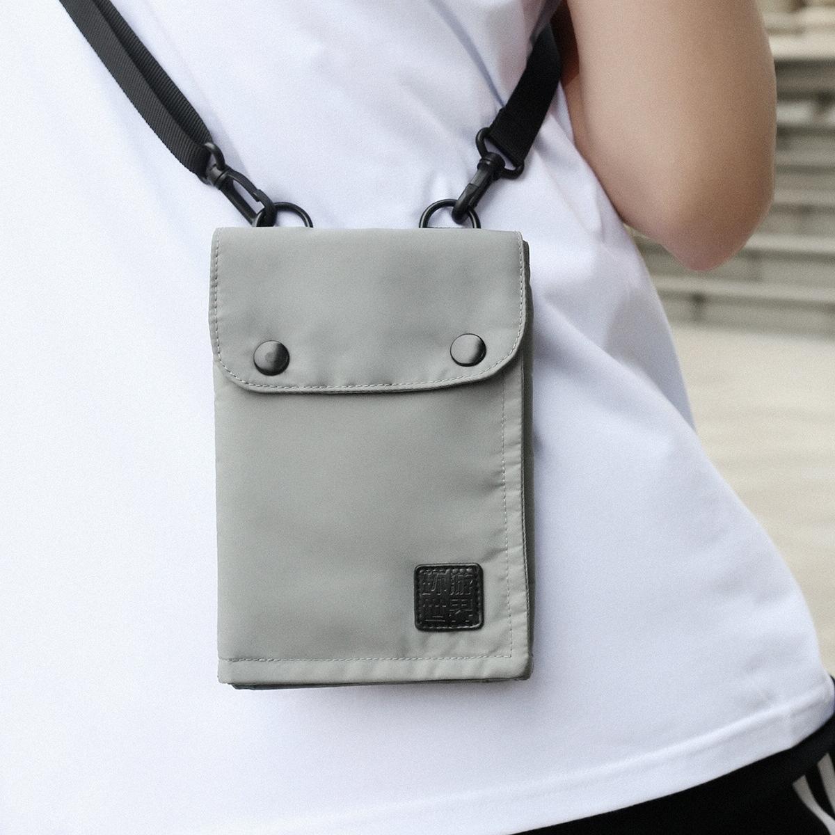 Waterproof Neck Bag for Passport and Phone - Rfid Protected - Gray 7