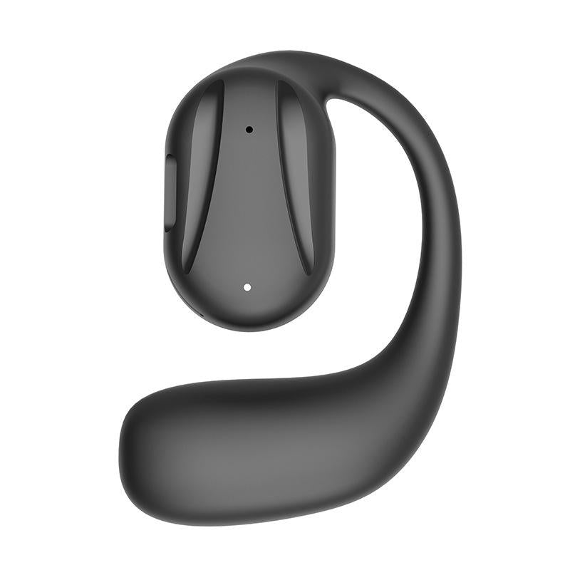 Black Yj77 Bluetooth 5.2 Ear-mounted Bone Conduction Headset for Left Ear - Left Ear White 8
