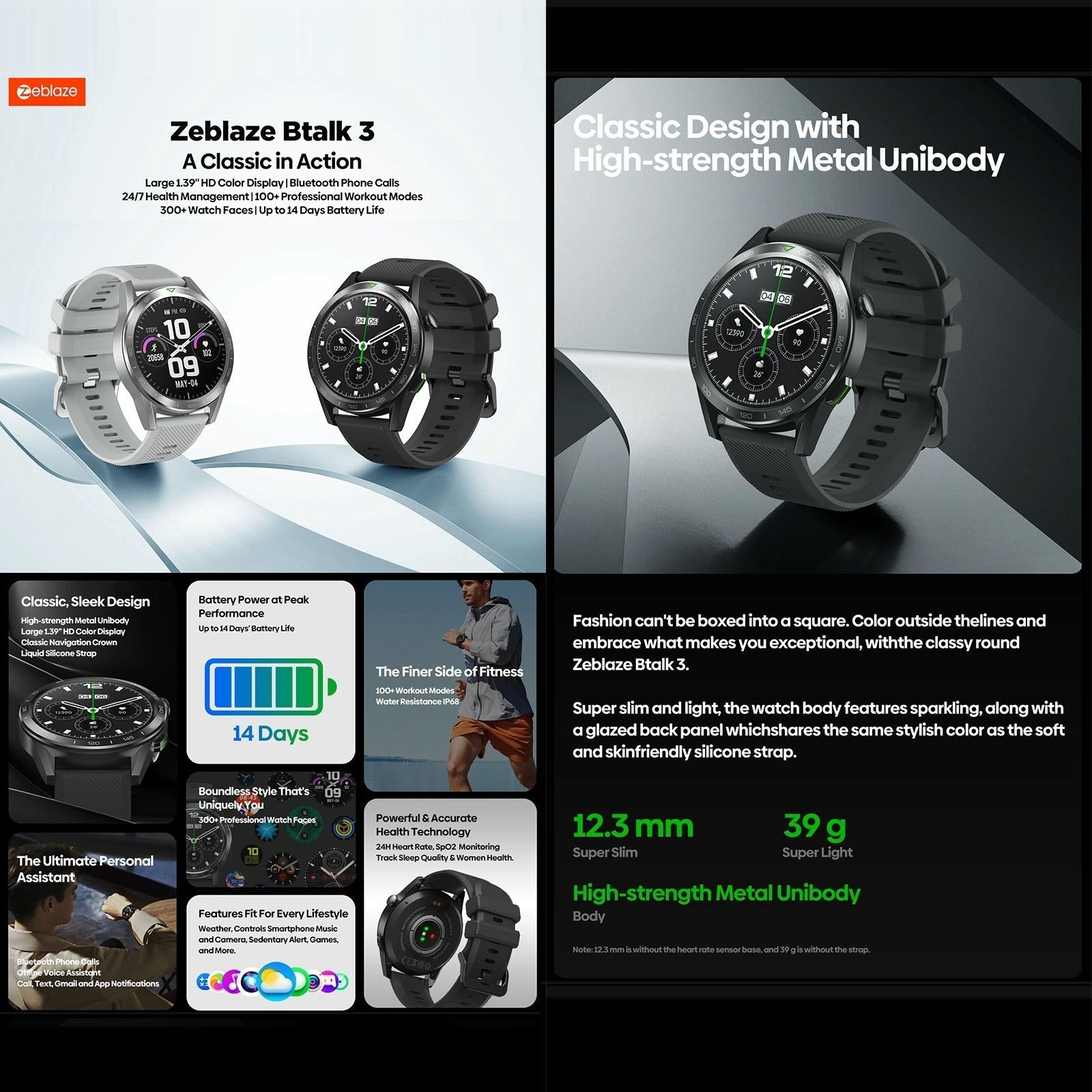 1.39 Inch Screen Voice Calling Smart Watch Support Heart Rate / Blood Pressure / Blood Oxygen - Starlight Silver 5