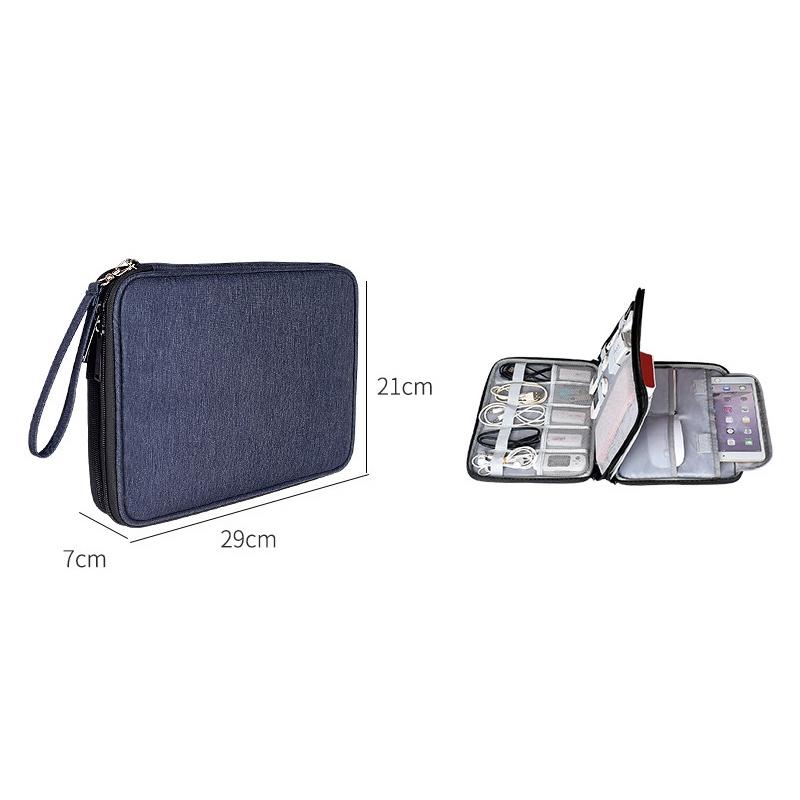 Waterproof Multi-function Storage Bag for Digital Accessories - l - Black 5