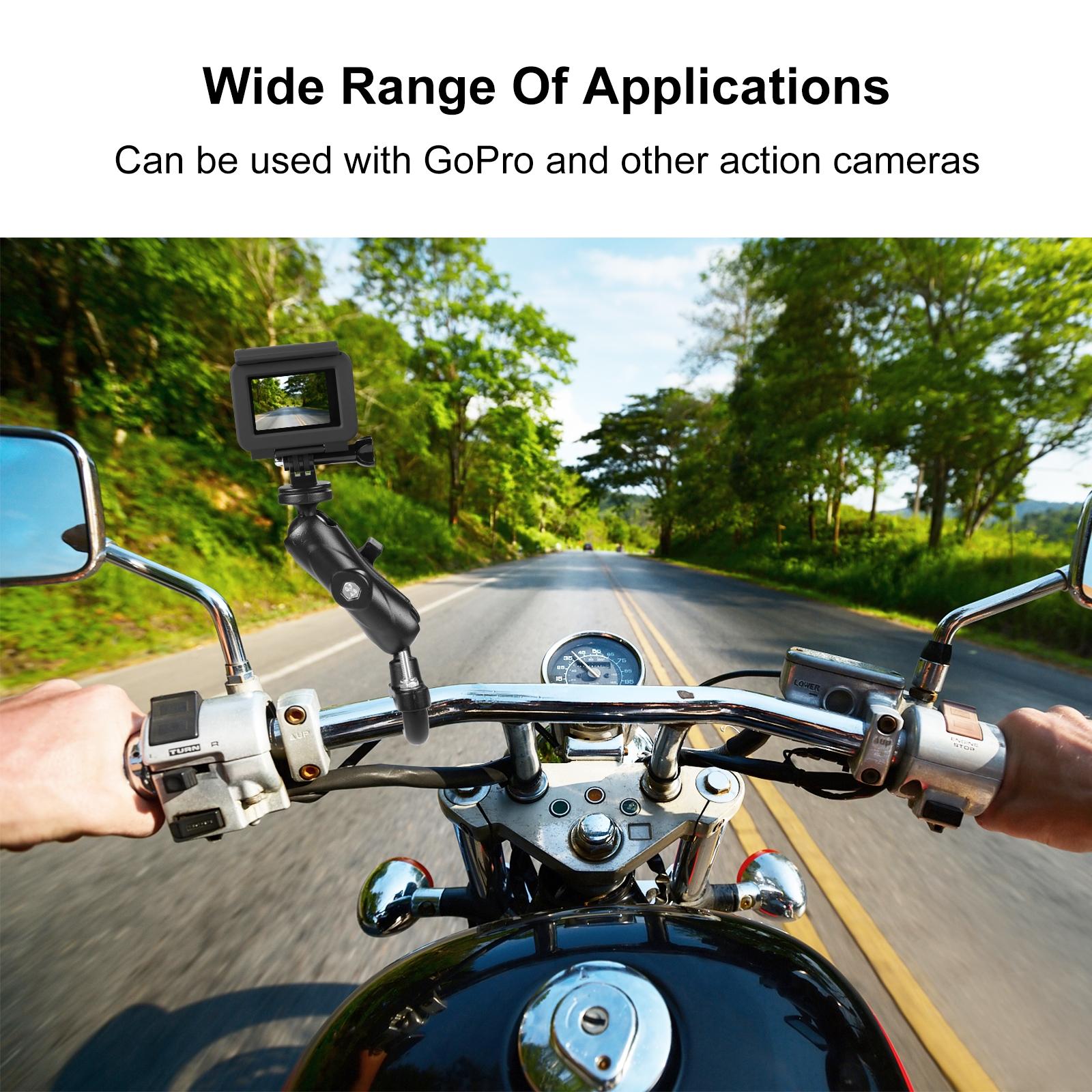 Motorcycle Handlebar Fixed Mount u Bolt Base Holder for Gopro and Other Action Cameras 5
