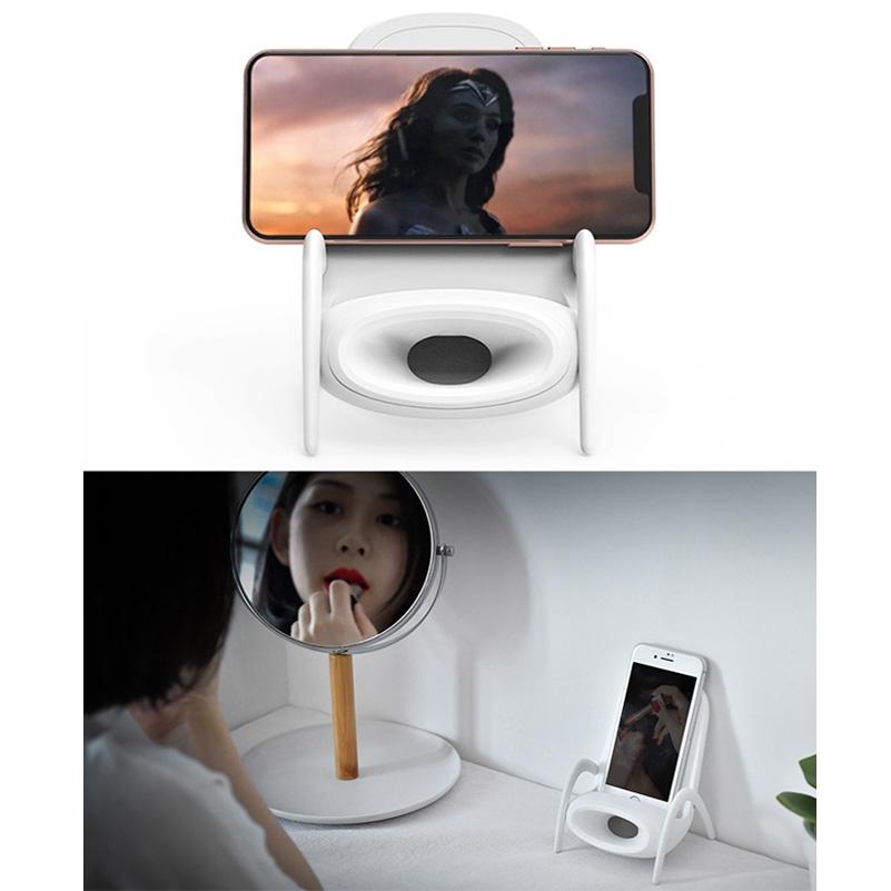 Wireless Charger With Amplifier Chair Shape - Black 8