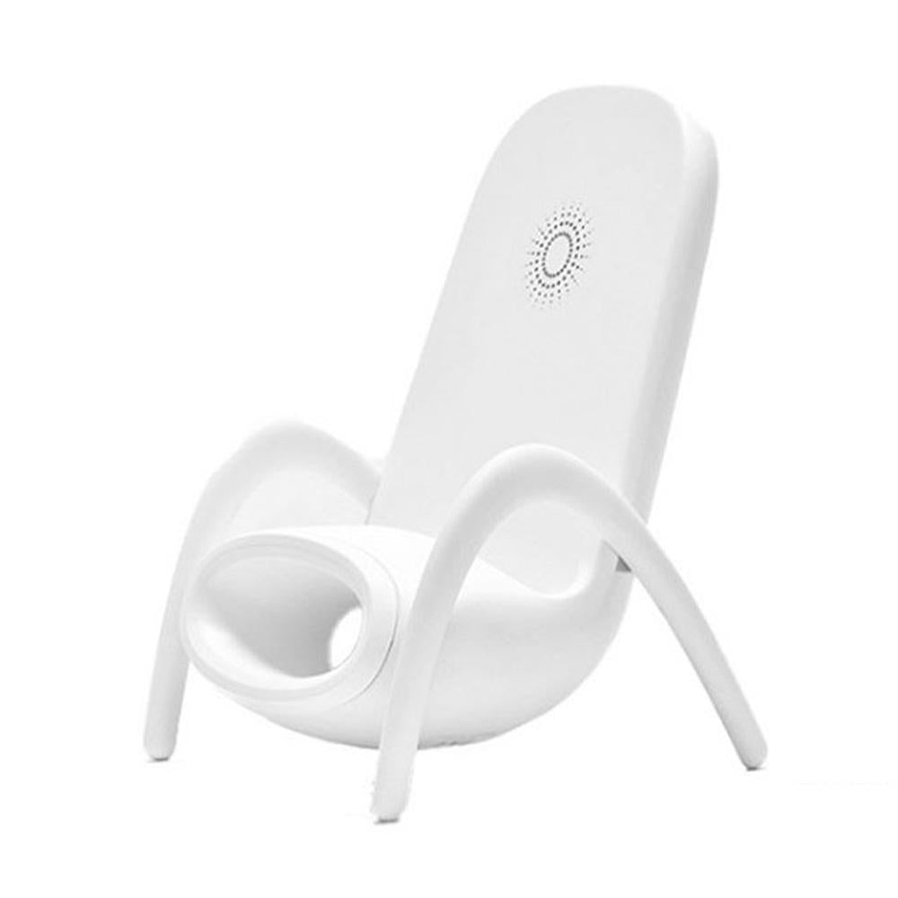 Wireless Charger With Amplifier Chair Shape - Black 9