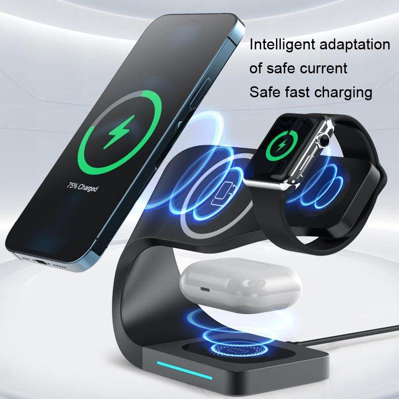 4 In 1 Wireless Charger For Phone Watch Airpods - White 4
