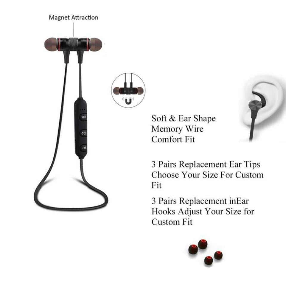 Wireless Bluetooth Sport Earbuds with Mic - Moreblue S07 - Gold 3