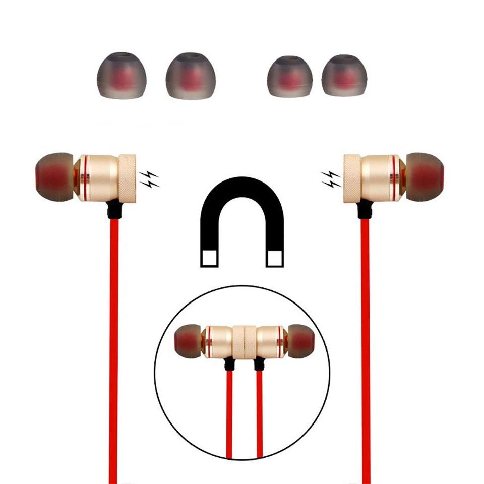 Wireless Bluetooth Sport Earbuds with Mic - Moreblue S07 - Gold 5