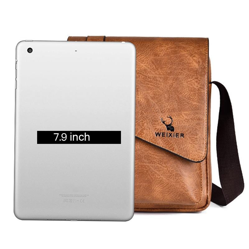 Retro Crossbody Messenger Bag Large Capacity - Light Brown 7