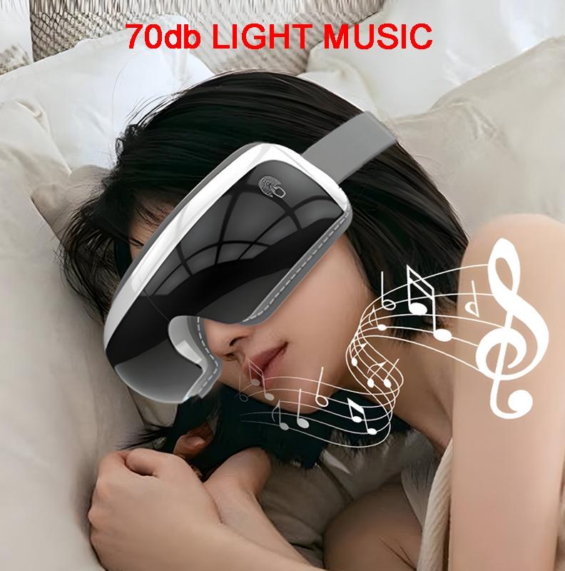 Adjustable Eye Massager With Hot Compress Black - Pink 11