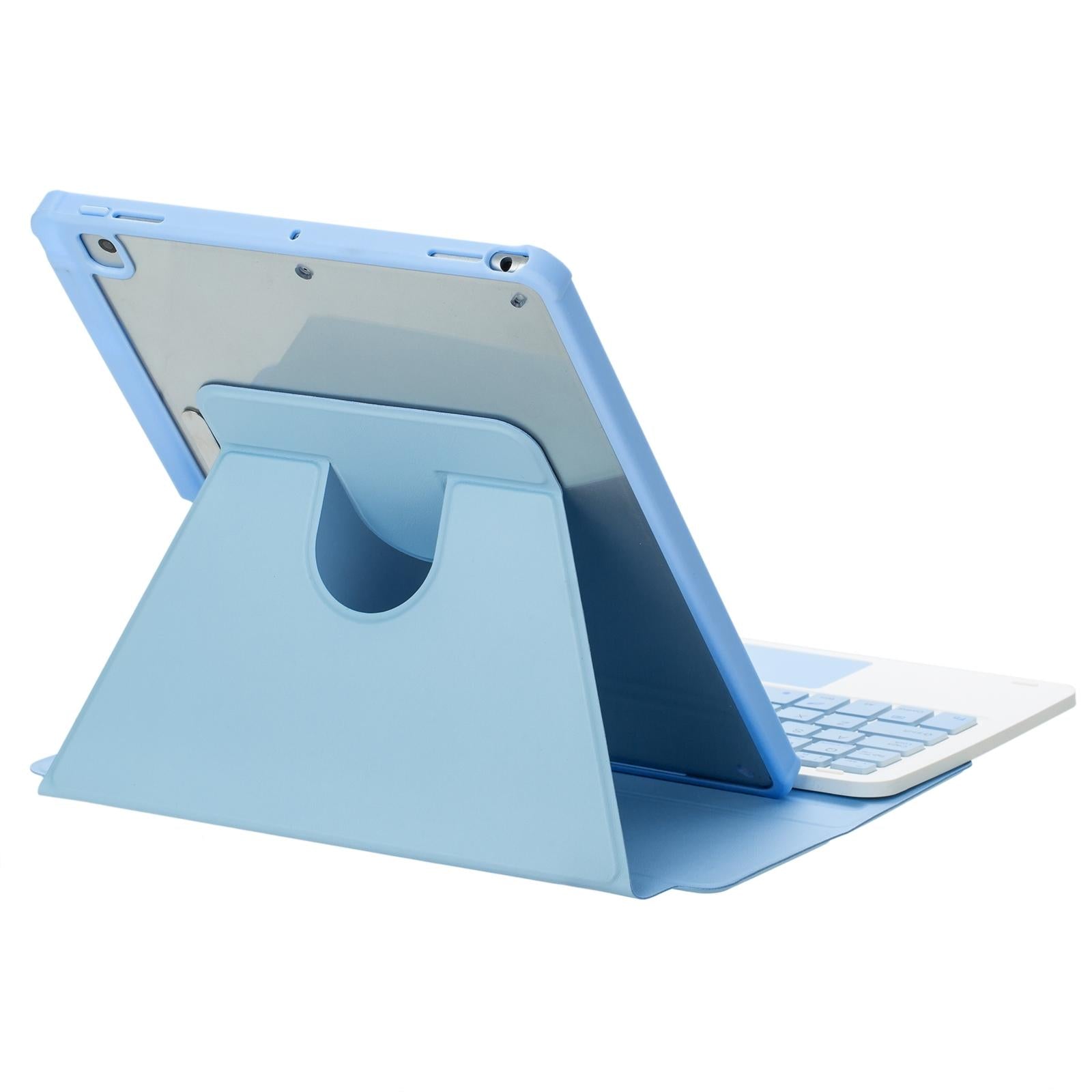 360 Rotation Bluetooth Keyboard Leather Case For Ipad 10.9 2022 With Touch Control And Backlight - Pink 7