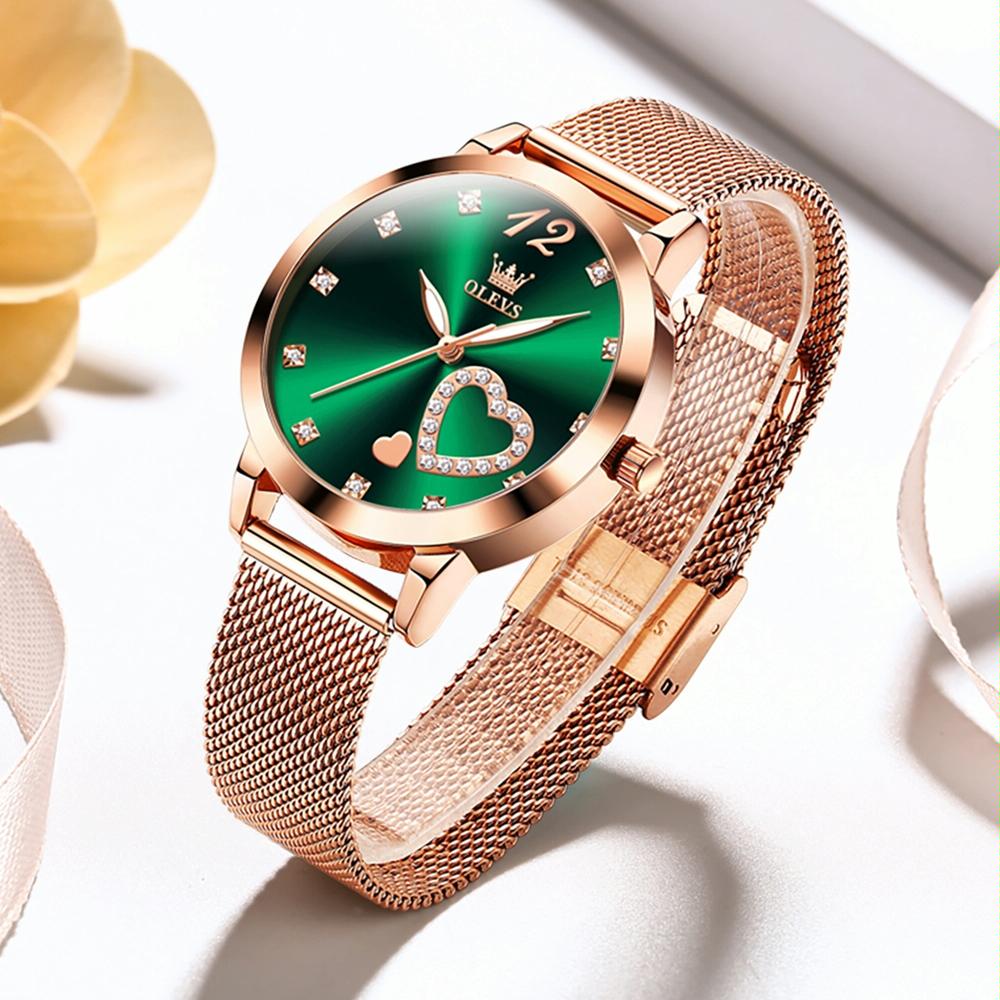 Waterproof Heart-shaped Women Quartz Watch - Rose Gold 3