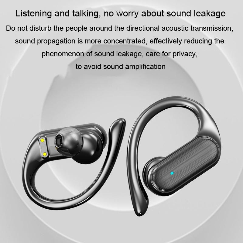 Wireless Noise-cancelling Bluetooth Earbuds with Led Display - Blue 5