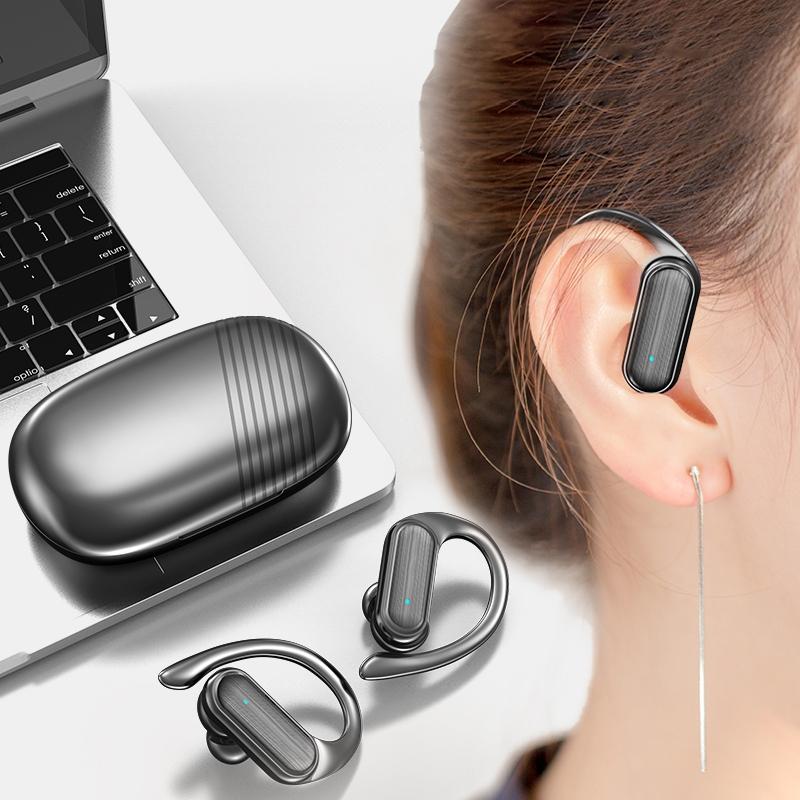 Wireless Noise-cancelling Bluetooth Earbuds with Led Display - Blue 10