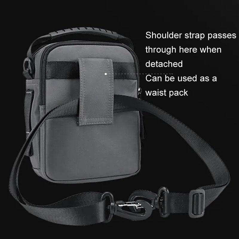 Waterproof Men Shoulder Bag Versatile Outdoor Crossbody For Travel & Everyday Use - Grey 10