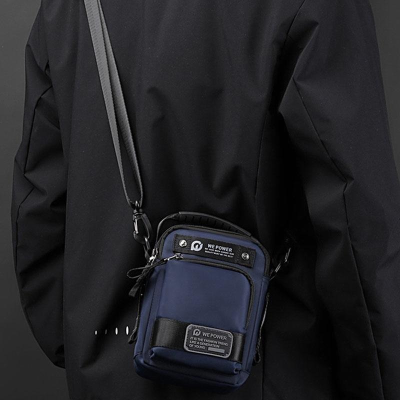 Waterproof Men Shoulder Bag Versatile Outdoor Crossbody For Travel & Everyday Use - Grey 14