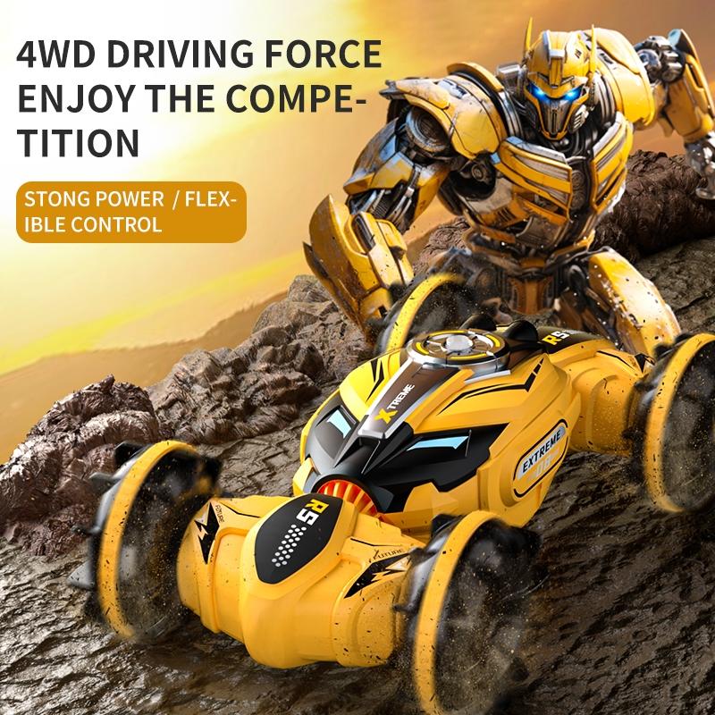 Double-sided 2.4g Rc Amphibious Car - 4wd - Blue 5