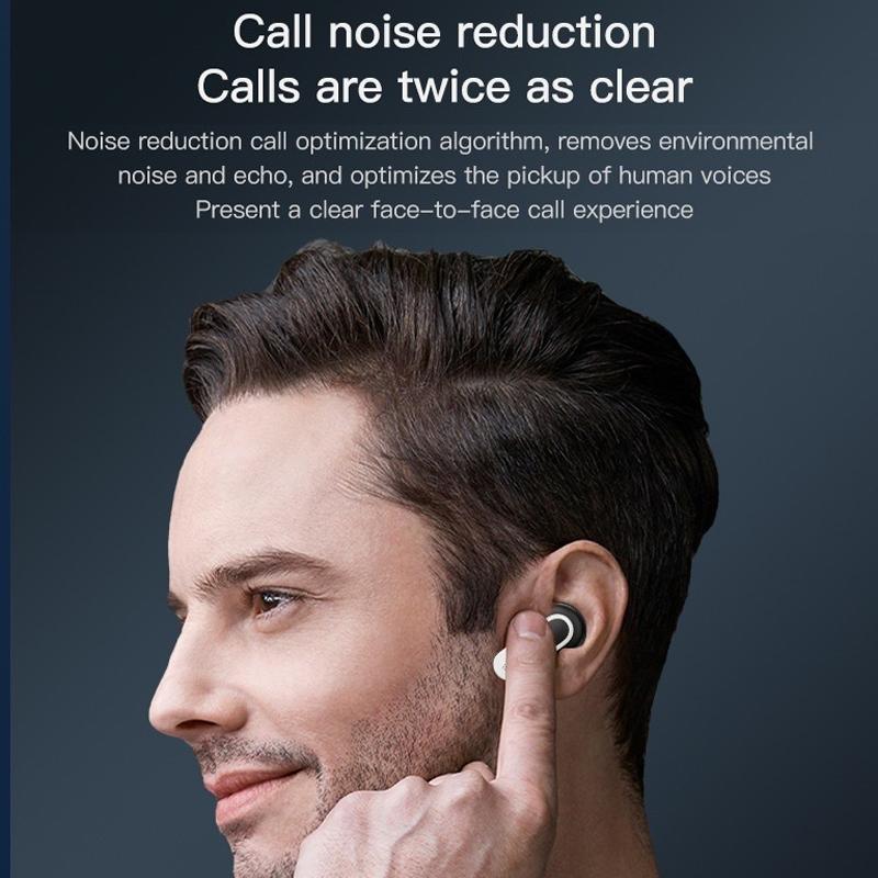 Wireless Anc Bluetooth Earphones with Touch Screen and Active Noise Reduction - Black 8