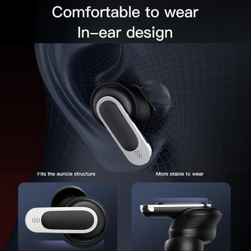 Wireless Anc Bluetooth Earphones with Touch Screen and Active Noise Reduction - Black 12