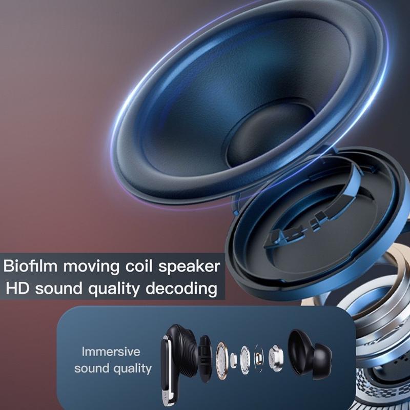 Wireless Anc Bluetooth Earphones with Touch Screen and Active Noise Reduction - Black 13
