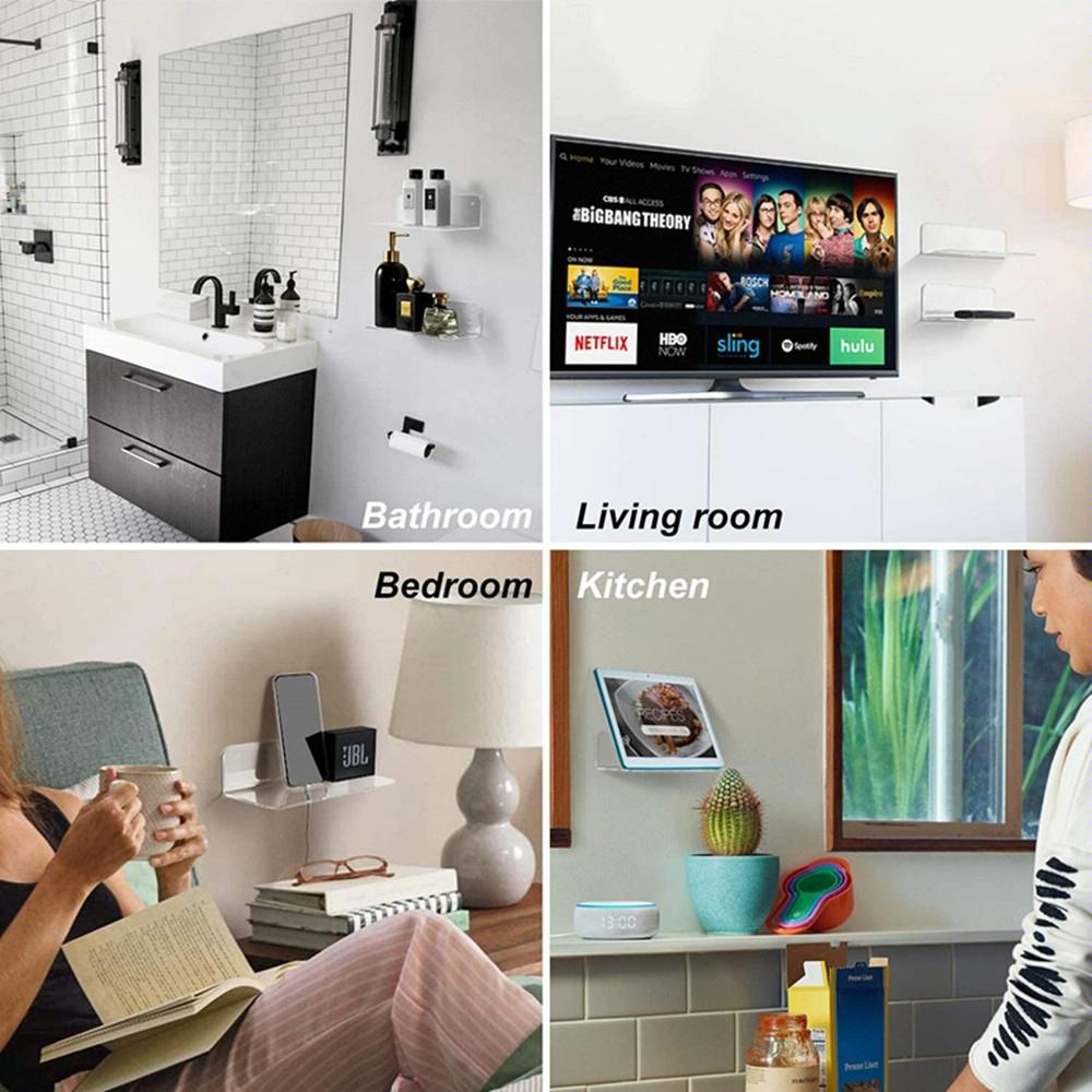 Set of 2 Wall Mounts for Speakers and Surveillance Cameras - Black 7