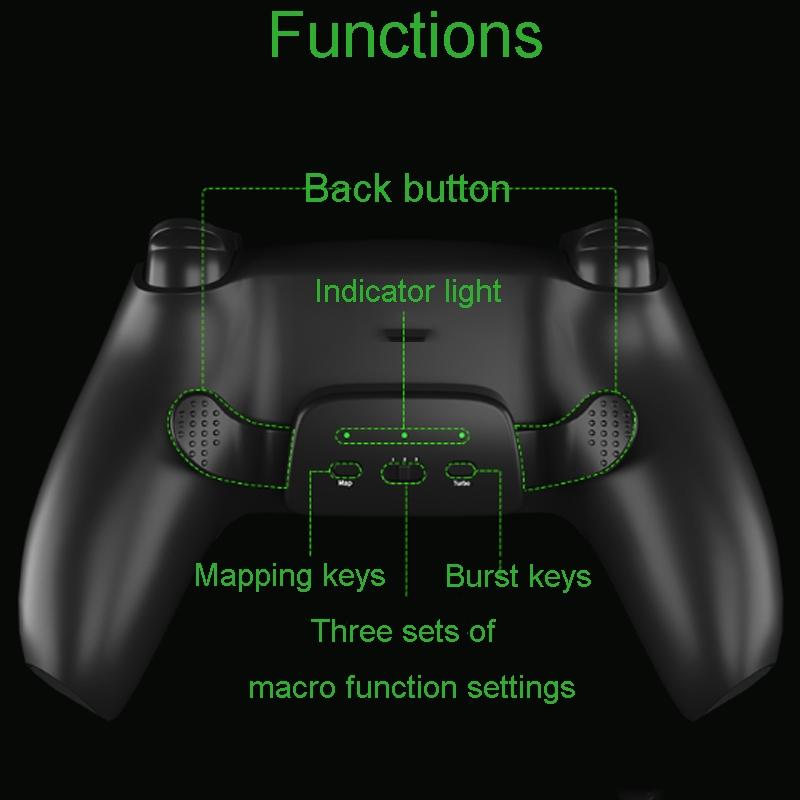 Customizable Dual Back Clip for Ps5 - White Diy Kit 4