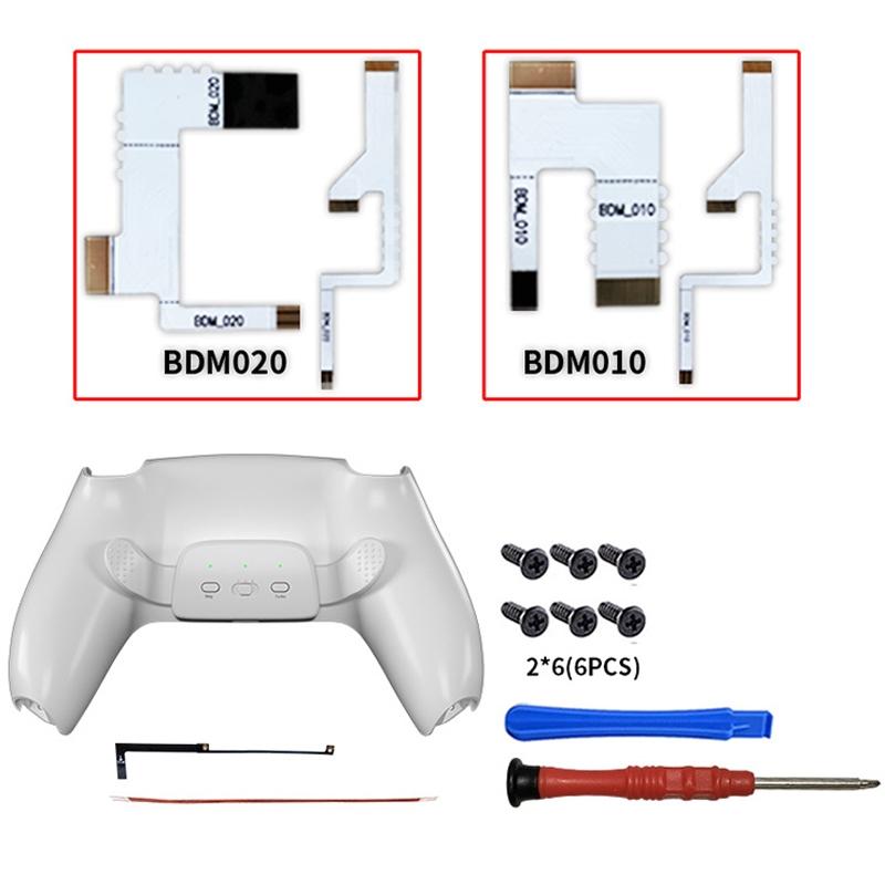 Customizable Dual Back Clip for Ps5 - White Diy Kit 6