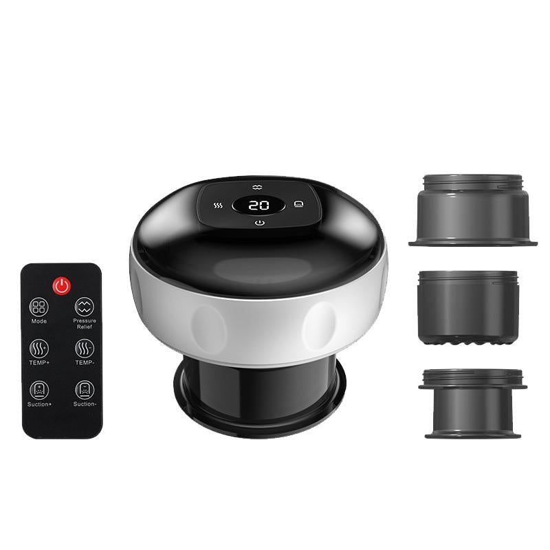 12-Speed Cupping Massager Set With 3 Cups - Red 12