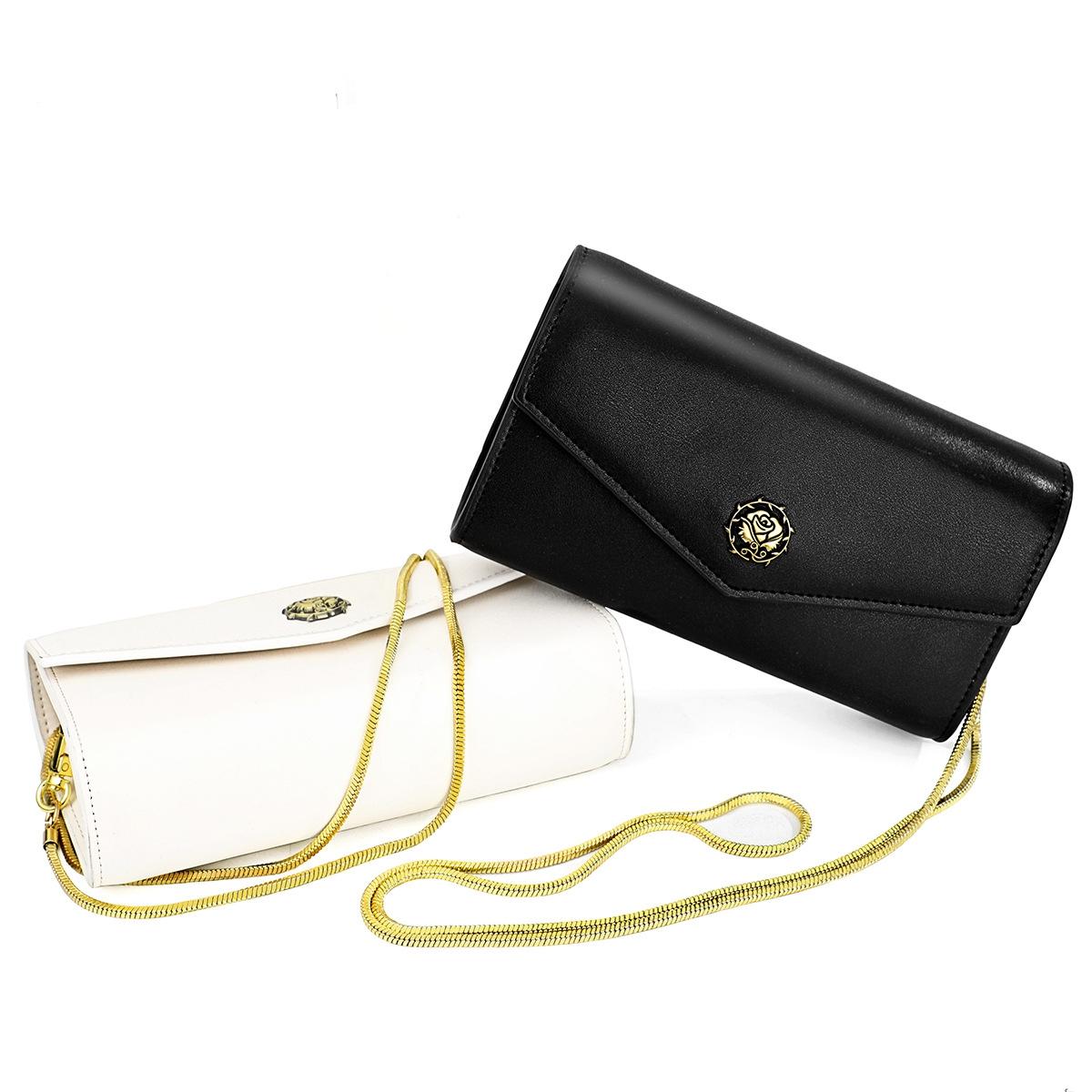 Chic One Shoulder Cowhide Bag For Women - White 3