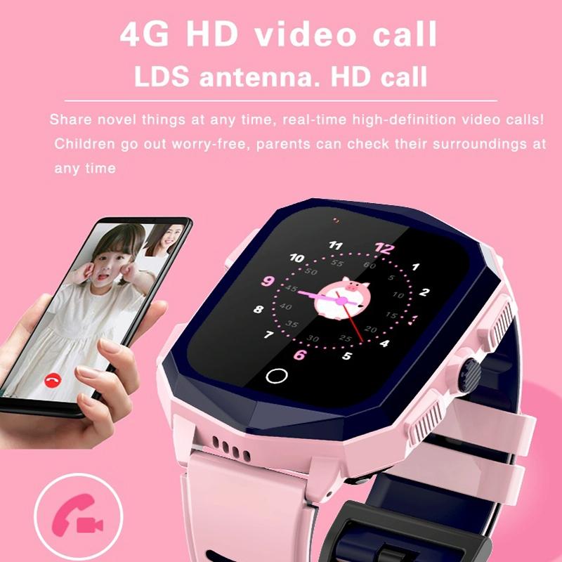 1.4 Inch 4G Gps Positioning Children Calling Watch With Sos Function - Blue 5