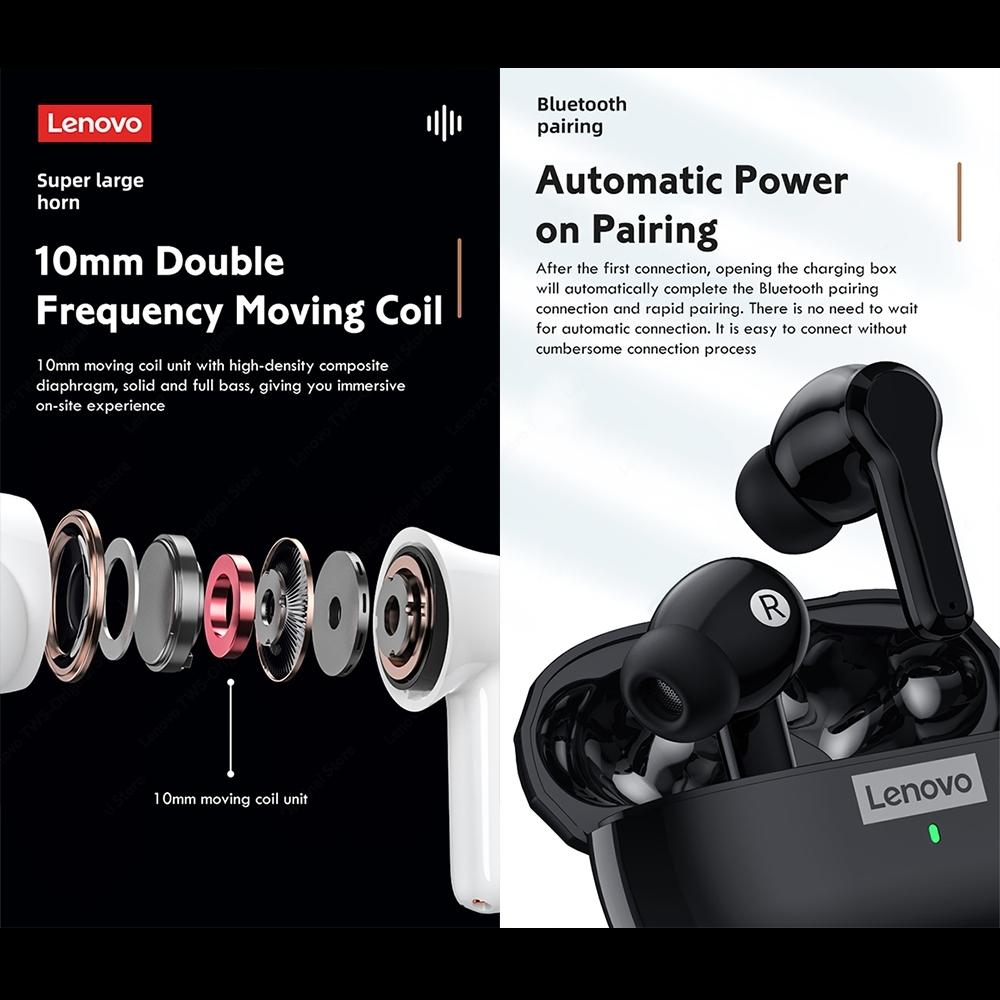 Waterproof Wireless Bluetooth Earphones with Noise Reduction and Hifi Bass - Black 4