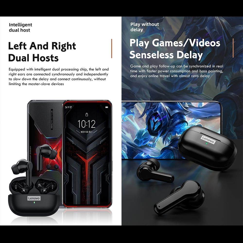 Waterproof Wireless Bluetooth Earphones with Noise Reduction and Hifi Bass - Black 6