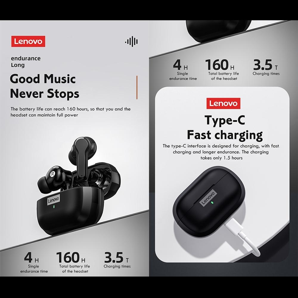 Waterproof Wireless Bluetooth Earphones with Noise Reduction and Hifi Bass - Black 7