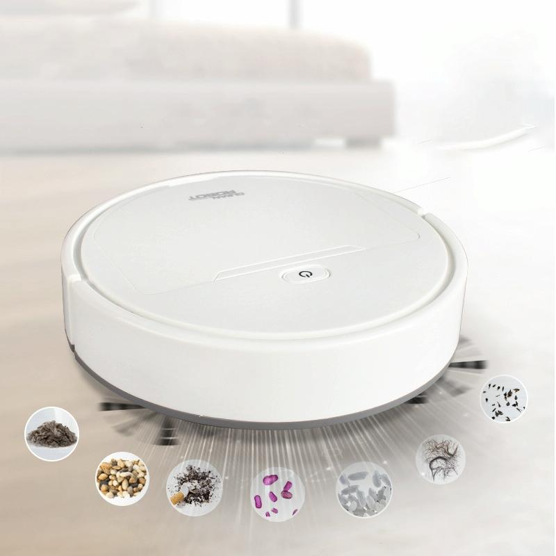 3-in-1 Smart Vacuum Cleaner Robot - Rechargeable Multifunctional Dry / Wet - White 4