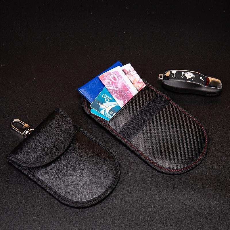 2-pack Rfid Key & Phone Signal Shield - Black Carbon Fiber 7