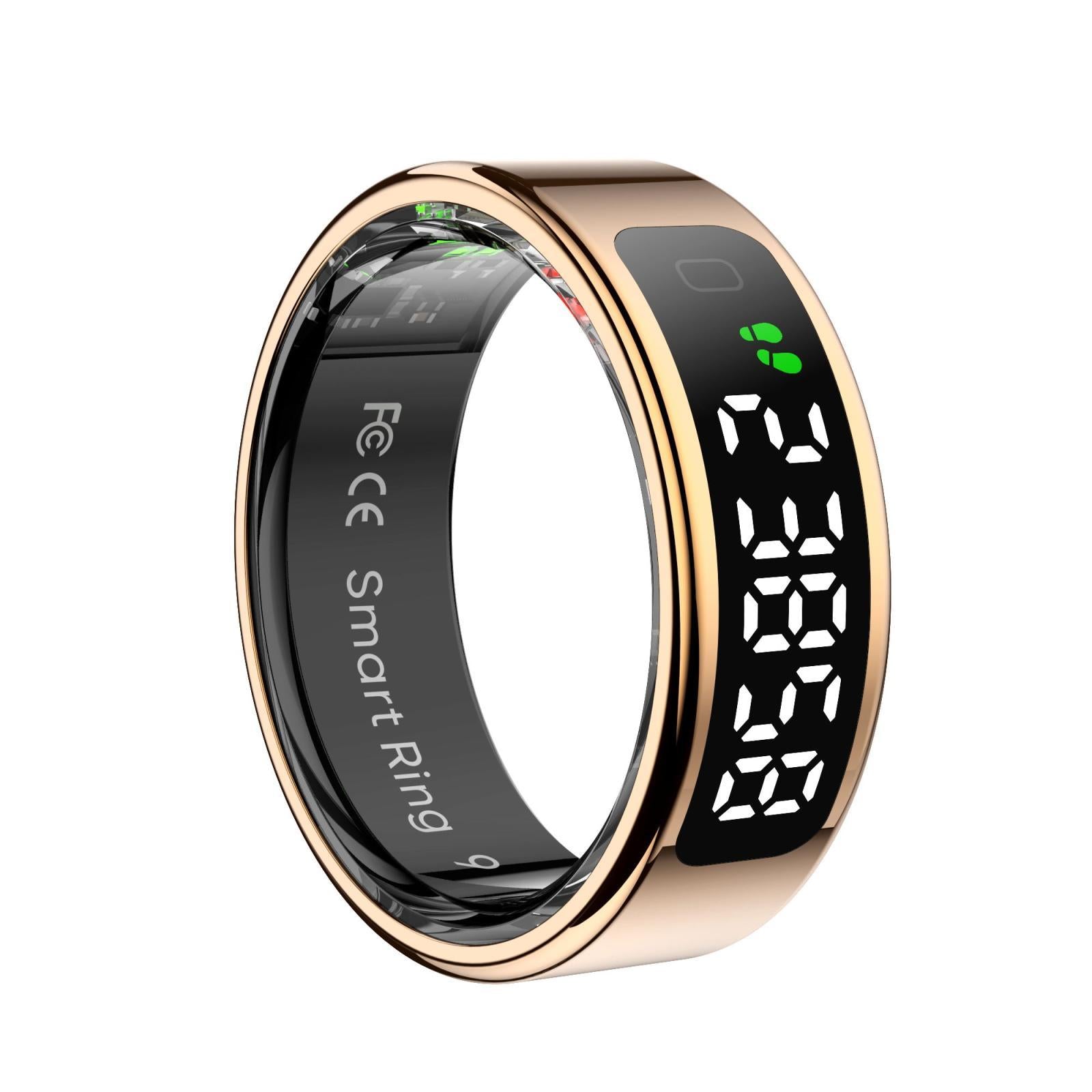 12 Size R11 Smart Ring Heart Rate Oxygen Sleep Sports - Gold 12