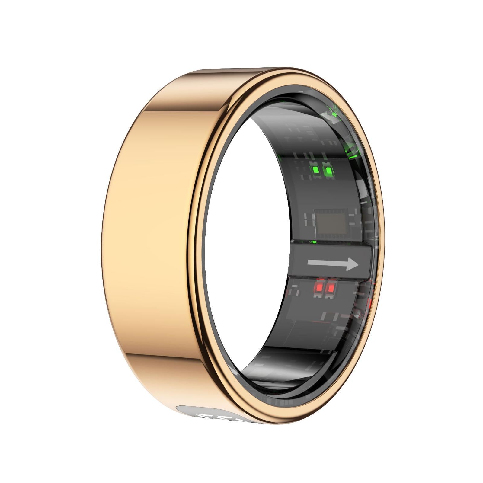 12 Size R11 Smart Ring Heart Rate Oxygen Sleep Sports - Gold 13