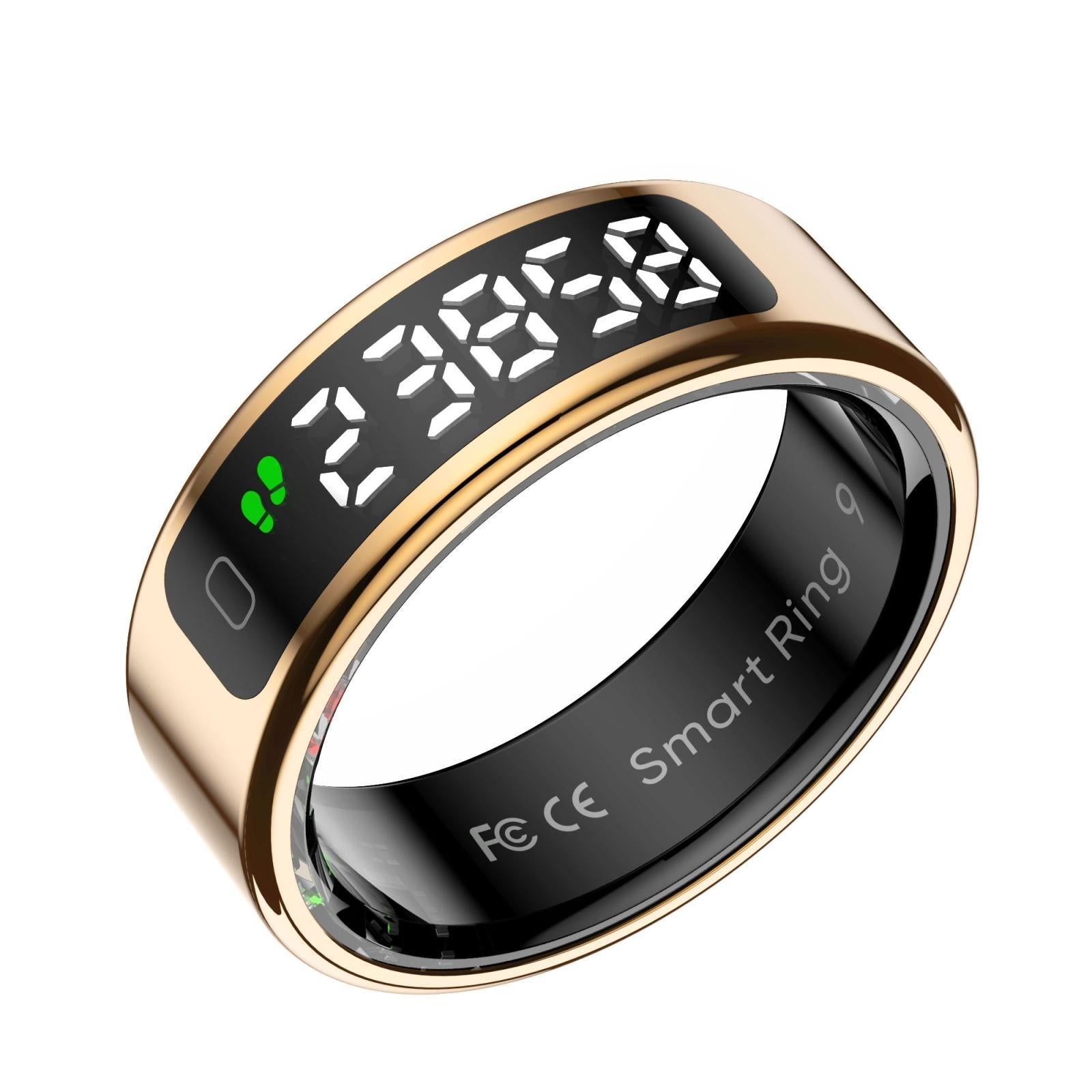 12 Size R11 Smart Ring Heart Rate Oxygen Sleep Sports - Gold 15