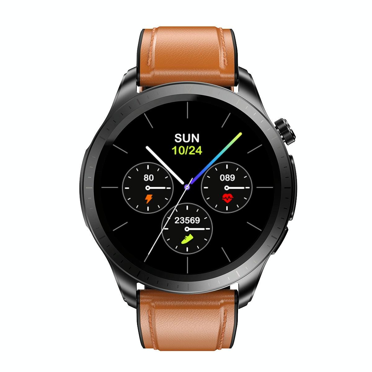 Smart Watch With Heart / Blood Monitoring - Brown 3