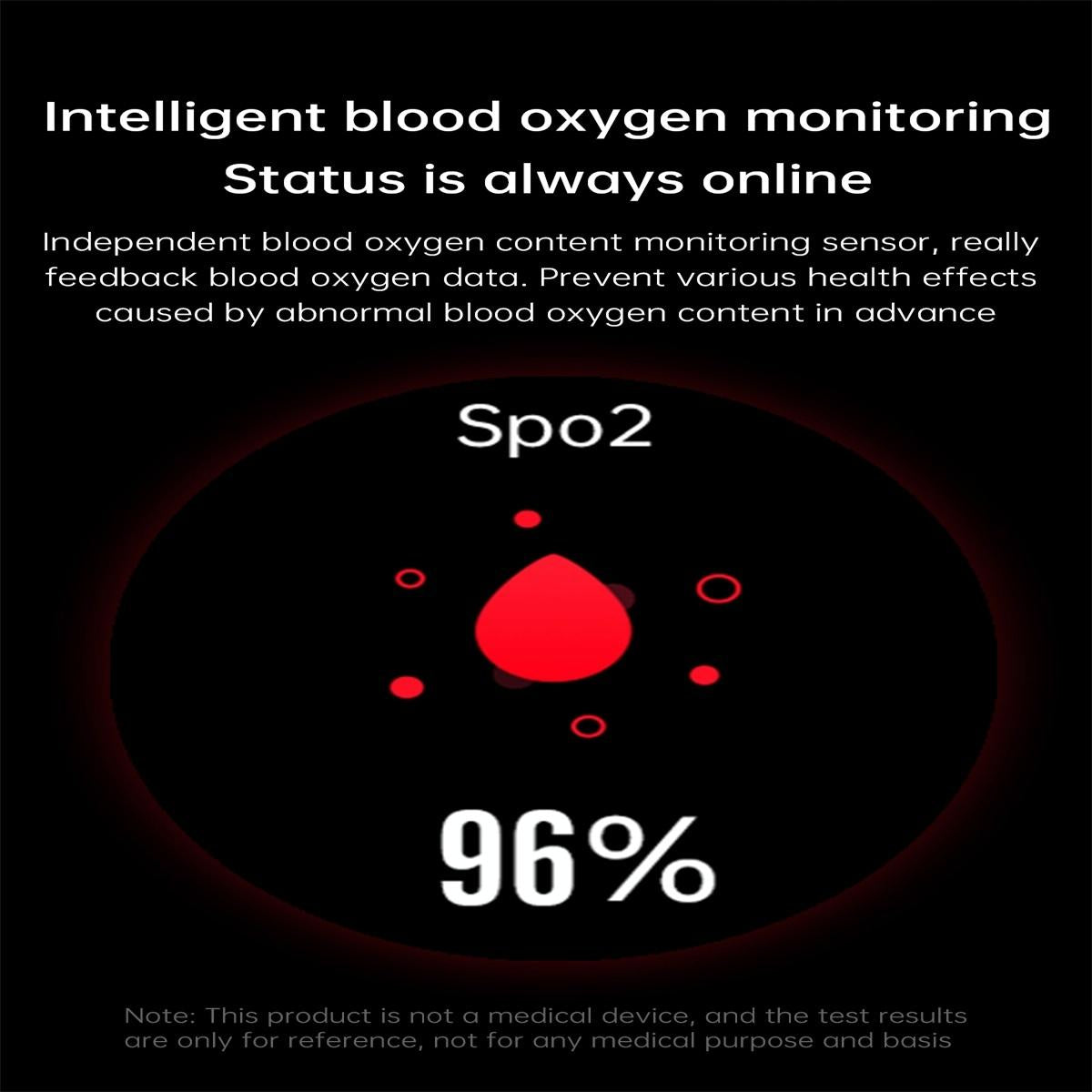Smart Watch With Heart / Blood Monitoring - Brown 7