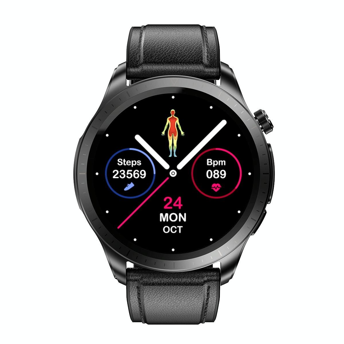 Smart Watch With Heart / Blood Monitoring - Brown 11