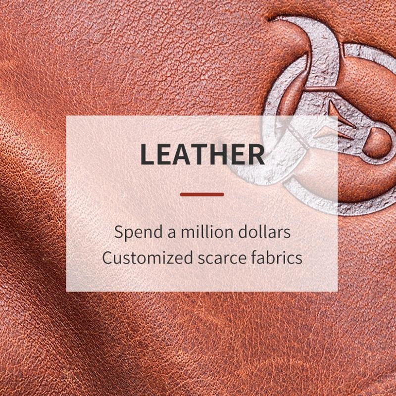 Men Rfid Leather Wallet with Coin Clip - Brown 8