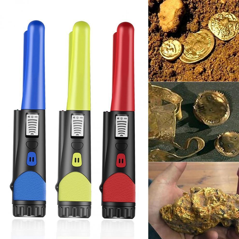 Lcd Display Gold Treasure Hunter with Flashlight - Handheld Metal Detector Black - Green 3
