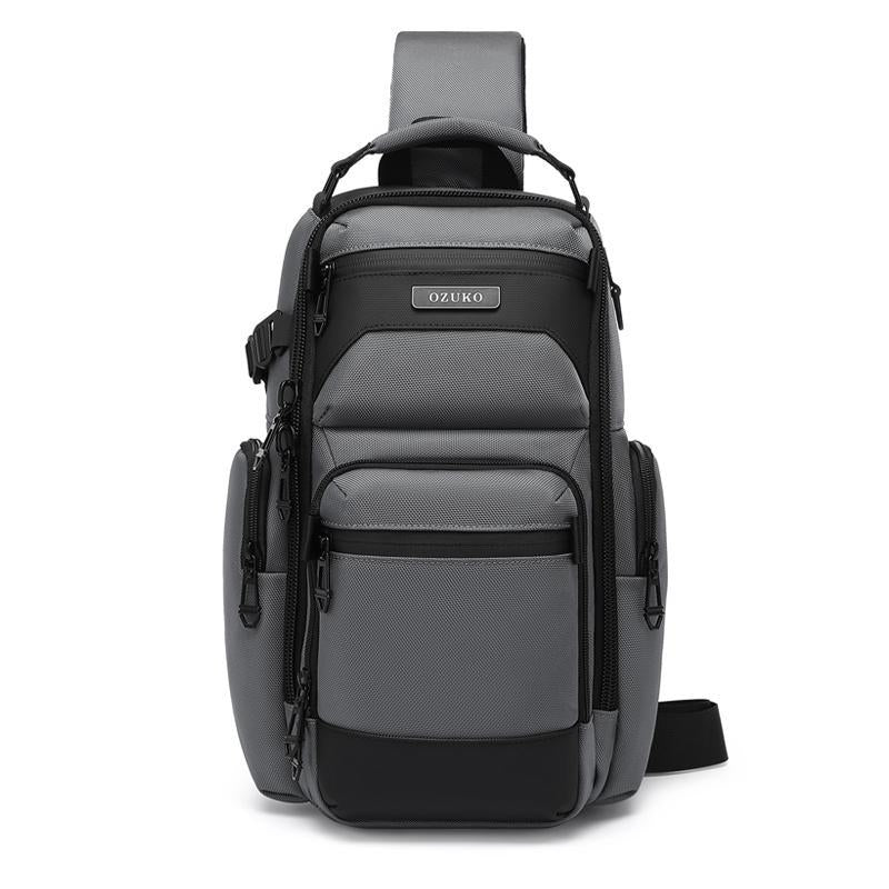 Lightweight Men Waterproof Crossbody Chest Bag Travel Companion - Blue 13