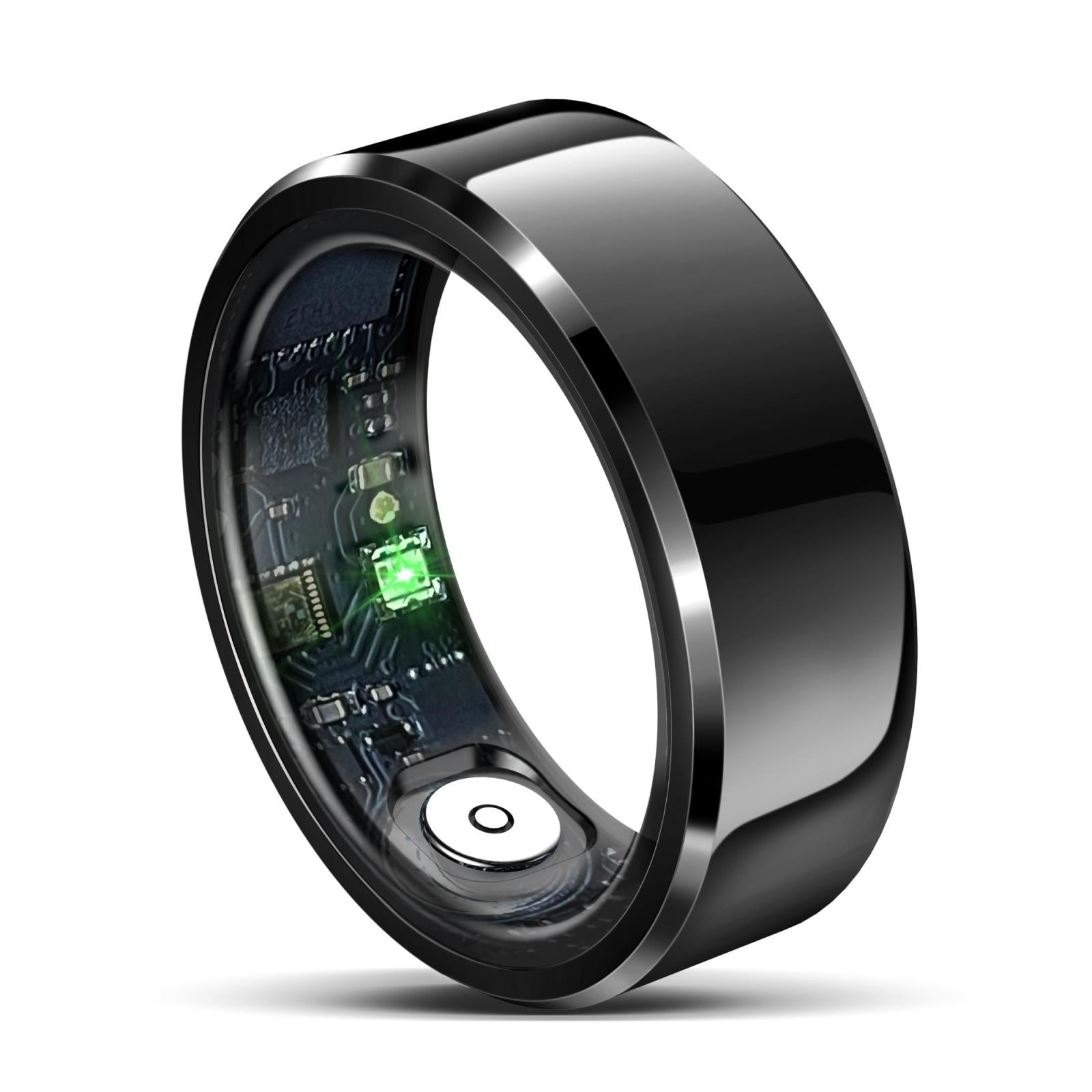 Smart Ring With Heart Rate Blood Oxygen And Sleep Monitoring - Size 9 - White 3
