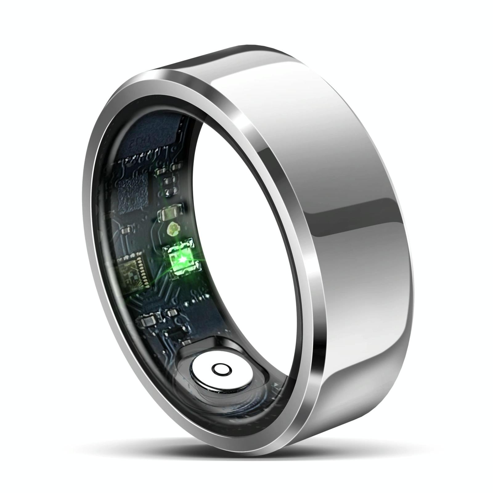 Smart Ring With Heart Rate Blood Oxygen And Sleep Monitoring - Size 9 - White 12