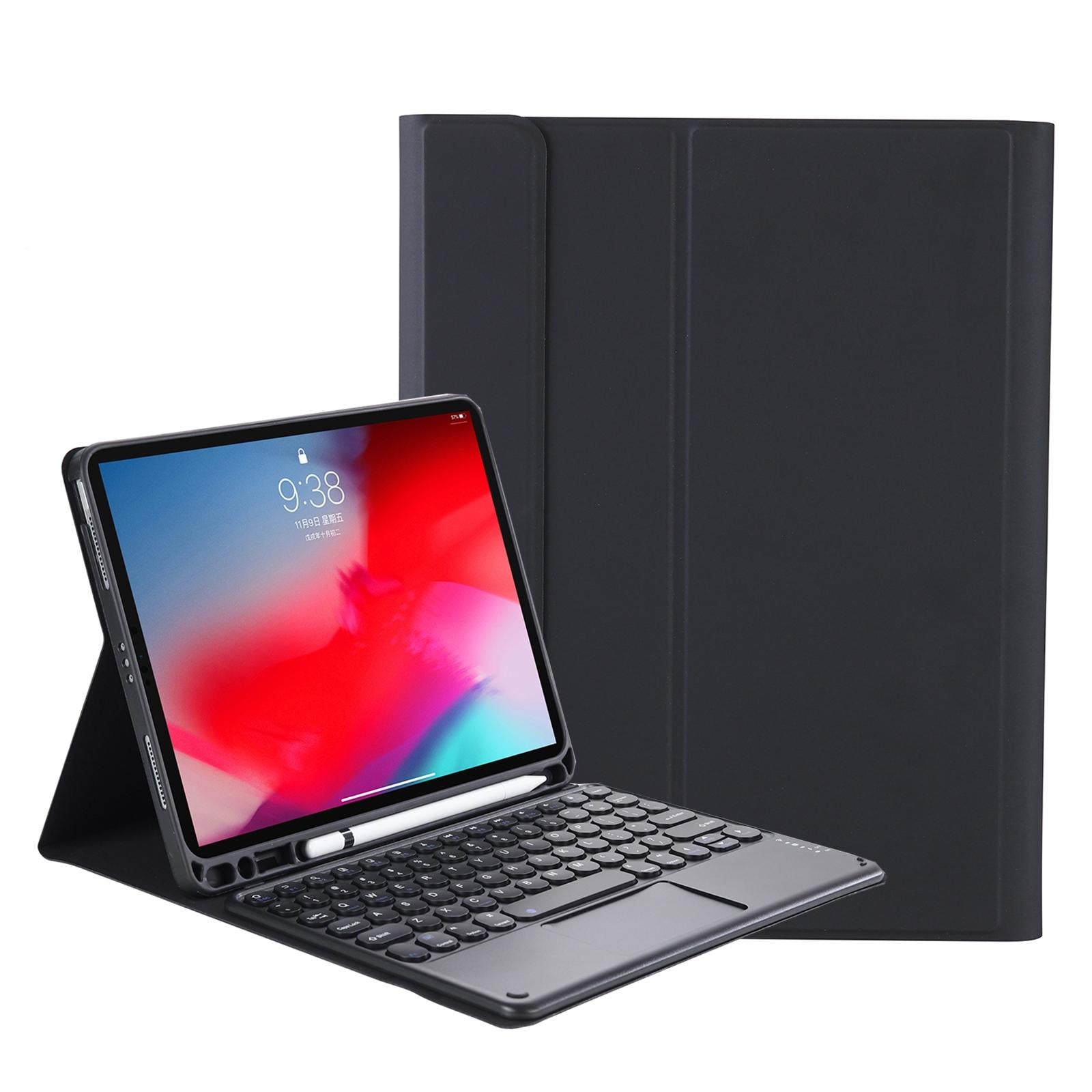Detachable Bluetooth Keyboard Leather Case For Ipad Air 4 / 5 With Touch Control And Skin Feel Texture - Pink 7