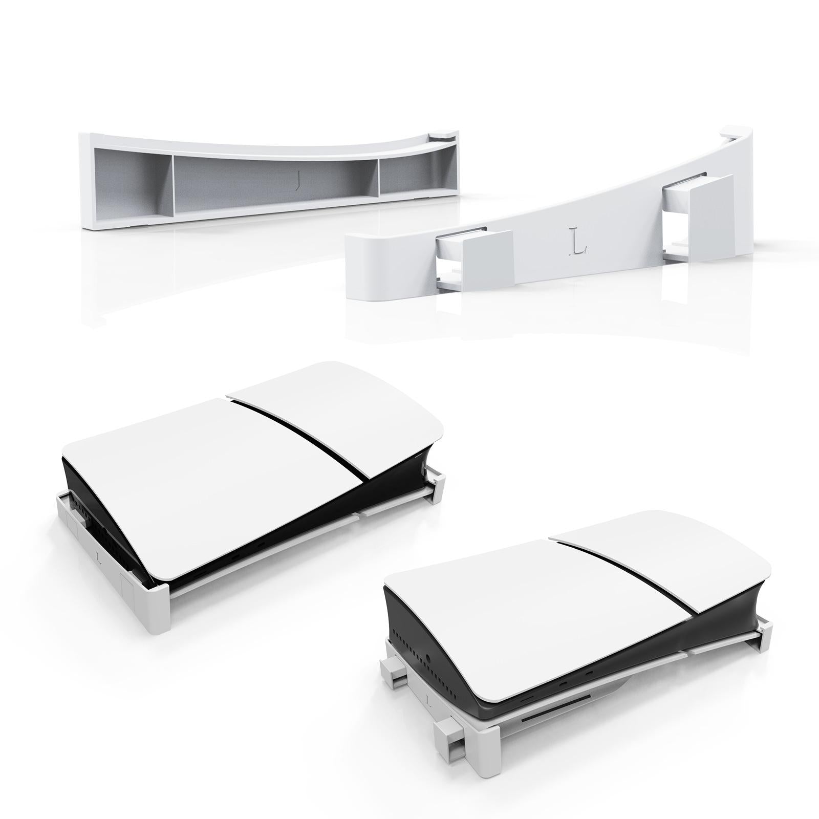 Universal Horizontal Stand For Ps5 Slim - Digital / Optical Drive Version - White 10
