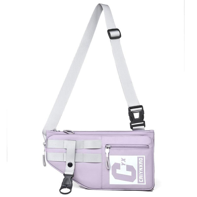 Large Sports Shoulder Bag With Multiple Pockets 2502 - Pink 10